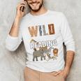 Wild About Reading Book Reader Book Nerd Book Reading Lover Premium Tri-Blend Unisex Long Sleeve T-Shirt