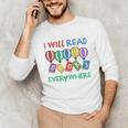 I Will Read Books Everywhere Across America Child Readers Unisex Long Sleeve T-Shirt I Will Read Books Everywhere Across America Child Readers Unisex Long Sleeve T-Shirt
