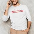 Women's I Really Love Books And Women's Rights Feminist Girls Women Unisex Long Sleeve T-Shirt