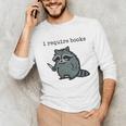 Women's i Require Books Raccoon Unisex Long Sleeve T-Shirt