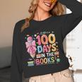 100th Day Of School Teacher Floral 100 Days In The Books Unisex Long Sleeve T-Shirt