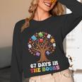 67 Days In The Books Reading Teacher 67th Day Of School Kids Unisex Long Sleeve T-Shirt