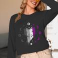 Ace Pride Book With Stars Moons And Magic Hand Unisex Long Sleeve T-Shirt