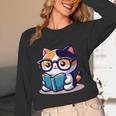 Adorable Book Lover Calico Cat With Reading Glasses Cute For Men Women Kids Unisex Long Sleeve T-Shirt Adorable Book Lover Calico Cat With Reading Glasses Cute For Men Women Kids Unisex Long Sleeve T-Shirt