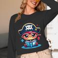 Adorable Book Lover Pirate With Reading Glasses Cute Unisex Long Sleeve T-Shirt Adorable Book Lover Pirate With Reading Glasses Cute Unisex Long Sleeve T-Shirt