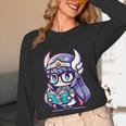 Adorable Book Lover Valkyrie With Reading Glasses Cute Unisex Long Sleeve T-Shirt