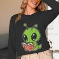 Alien Reading Book Believe In Yourself Kids Women Men Unisex Long Sleeve T-Shirt Alien Reading Book Believe In Yourself Kids Women Men Unisex Long Sleeve T-Shirt