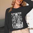 Alien Valentine Science Fiction Vintage Comic Book Unisex Long Sleeve T-Shirt Alien Valentine Science Fiction Vintage Comic Book Unisex Long Sleeve T-Shirt