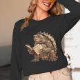 Alligator Snapping Turtle Reading A Book Unisex Long Sleeve T-Shirt Alligator Snapping Turtle Reading A Book Unisex Long Sleeve T-Shirt