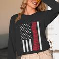 America Flag Read Book Reading Librarian Men Women Kids Unisex Long Sleeve T-Shirt