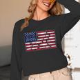 America US Flag Books Library Reading For Book Lover Reader Unisex Long Sleeve T-Shirt