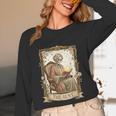 The Aunt Tarot Card Women Skeleton Aunty Book Lover Unisex Long Sleeve T-Shirt The Aunt Tarot Card Women Skeleton Aunty Book Lover Unisex Long Sleeve T-Shirt