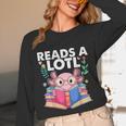 Axolotl Books Readsalotl Reading Bookworm Boys Girls Unisex Long Sleeve T-Shirt Axolotl Books Readsalotl Reading Bookworm Boys Girls Unisex Long Sleeve T-Shirt