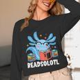 Axolotl Read Book Kawaii Reading Books For Men Women Unisex Long Sleeve T-Shirt