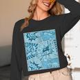 Blue Comic Book Blue Graphic Unisex Long Sleeve T-Shirt