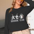 Boo Ghost Books Book Club Halloween Women School Teacher Unisex Long Sleeve T-Shirt Boo Ghost Books Book Club Halloween Women School Teacher Unisex Long Sleeve T-Shirt