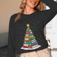 Book Christmas Tree Xmas Lights Book Lover Teacher Librarian Unisex Long Sleeve T-Shirt Book Christmas Tree Xmas Lights Book Lover Teacher Librarian Unisex Long Sleeve T-Shirt