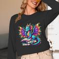 Book Dragon Reading Unisex Long Sleeve T-Shirt