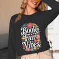 Book Fair Vibes Groovy 70s Retro School Librarian Unisex Long Sleeve T-Shirt