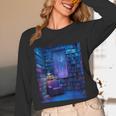 Book Library Bookshelf Armchair Window Pattern Print Unisex Long Sleeve T-Shirt Book Library Bookshelf Armchair Window Pattern Print Unisex Long Sleeve T-Shirt
