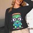 Book Lover Frankenstein's Monster With Reading Glasses Unisex Long Sleeve T-Shirt