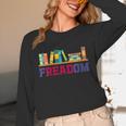 Book Lover Freedom Librarian Vintage Retro Reading Present Unisex Long Sleeve T-Shirt Book Lover Freedom Librarian Vintage Retro Reading Present Unisex Long Sleeve T-Shirt