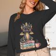 Book Lover Stay Weird Be Kind Read Books Baby Dragon Unisex Long Sleeve T-Shirt