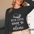 Book Lovers Never Go To Bed Alone Bibliophile Humor Unisex Long Sleeve T-Shirt Book Lovers Never Go To Bed Alone Bibliophile Humor Unisex Long Sleeve T-Shirt