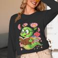 Book Worm Costume World Book Day Cute Kawaii Worm Reading Unisex Long Sleeve T-Shirt