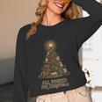 All Booked For Christmas Book Tree Book Lover Teacher Unisex Long Sleeve T-Shirt