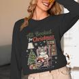 All Booked For Christmas Cute Bookish Cat Lover Unisex Long Sleeve T-Shirt All Booked For Christmas Cute Bookish Cat Lover Unisex Long Sleeve T-Shirt