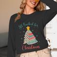 All Booked For Christmas Tree Book Bookish Christmas Unisex Long Sleeve T-Shirt