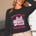 All Booked For Valentines Book Reading Coquette Bow Unisex Long Sleeve T-Shirt