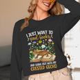 Books And Crested Gecko Owner Crestie Lover Unisex Long Sleeve T-Shirt