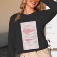 Books Flowers Art Flower Stack Pastel Feminine Unisex Long Sleeve T-Shirt