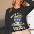 Books Are My Greatest Treasure Kawaii Dragon Reading Books Unisex Long Sleeve T-Shirt Books Are My Greatest Treasure Kawaii Dragon Reading Books Unisex Long Sleeve T-Shirt