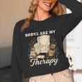 Books Are My Therapy Cozy Reading Chair Artwork Unisex Long Sleeve T-Shirt Books Are My Therapy Cozy Reading Chair Artwork Unisex Long Sleeve T-Shirt