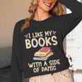 I Like My Books With a Side Of Panic Thriller Unisex Long Sleeve T-Shirt