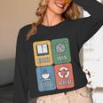 Books Yarn Coffee Repeat Crocheting Unisex Long Sleeve T-Shirt Books Yarn Coffee Repeat Crocheting Unisex Long Sleeve T-Shirt