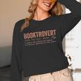 Booktrovert Definition Unisex Long Sleeve T-Shirt