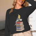 Bookworm Cockatiel Bird Reading Books Drinking Coffee Lover Unisex Long Sleeve T-Shirt Bookworm Cockatiel Bird Reading Books Drinking Coffee Lover Unisex Long Sleeve T-Shirt