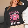 Bookworm Just A Girl Who Loves To Read Unisex Long Sleeve T-Shirt
