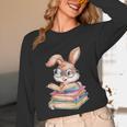 Bunny Rabbit Reading Books Rabbit Books Bunny Reader Unisex Long Sleeve T-Shirt Bunny Rabbit Reading Books Rabbit Books Bunny Reader Unisex Long Sleeve T-Shirt