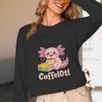 Caffelotl Cute Axolotl Pun Coffee Book Lover Kawaii Humor Unisex Long Sleeve T-Shirt Caffelotl Cute Axolotl Pun Coffee Book Lover Kawaii Humor Unisex Long Sleeve T-Shirt