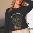 Camping Alone Meme Campfire Introvert Camper Unisex Long Sleeve T-Shirt Camping Alone Meme Campfire Introvert Camper Unisex Long Sleeve T-Shirt