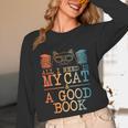 Cat & Book Art For Men Women Cat Librarian Novel Book Lover Unisex Long Sleeve T-Shirt Cat & Book Art For Men Women Cat Librarian Novel Book Lover Unisex Long Sleeve T-Shirt