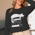 Cat Book Books And Cats Cat Lover Cat Mom Book Lovers Unisex Long Sleeve T-Shirt