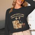 Cat Reading 6-7 Meme English Teacher Book Lover Humor Unisex Long Sleeve T-Shirt Cat Reading 6-7 Meme English Teacher Book Lover Humor Unisex Long Sleeve T-Shirt