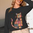 Cats Reading Books Librarian Library Readers Unisex Long Sleeve T-Shirt Cats Reading Books Librarian Library Readers Unisex Long Sleeve T-Shirt