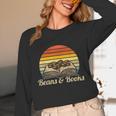 Coffee Beans & Books Retro Bookworm Librarian Unisex Long Sleeve T-Shirt